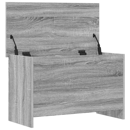 Storage Chest Grey Sonoma 80 x 40 x 50 cm Engineered Wood