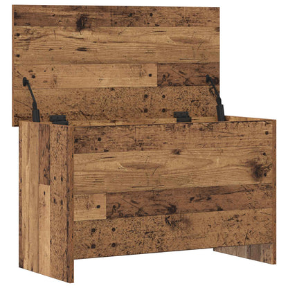 Storage Chest Old Wood 80 x 40 x 50 cm Engineered Wood