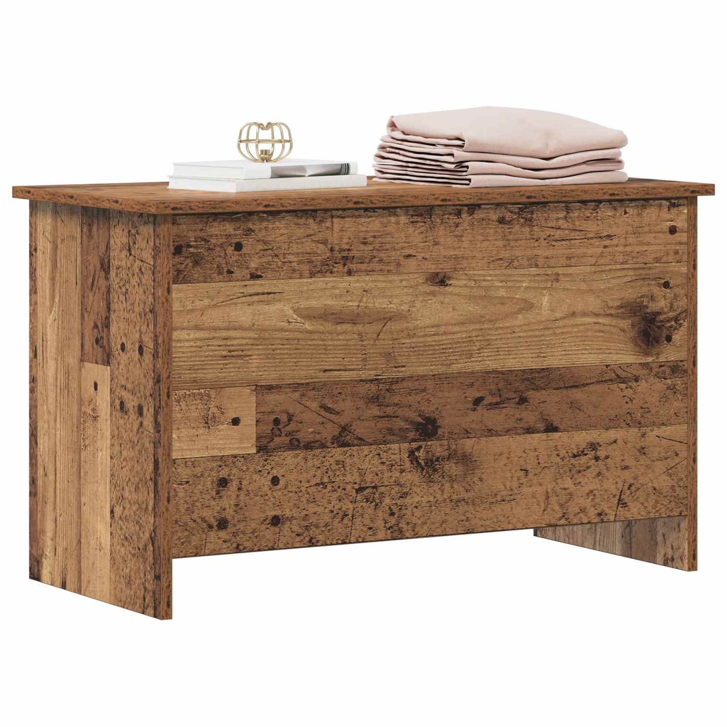 Storage Chest Old Wood 80 x 40 x 50 cm Engineered Wood