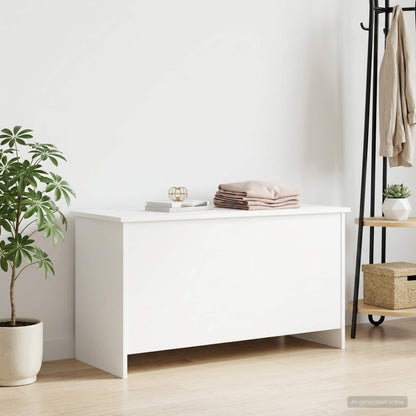 Storage Chest White 100 x 40 x 50 cm Engineered Wood