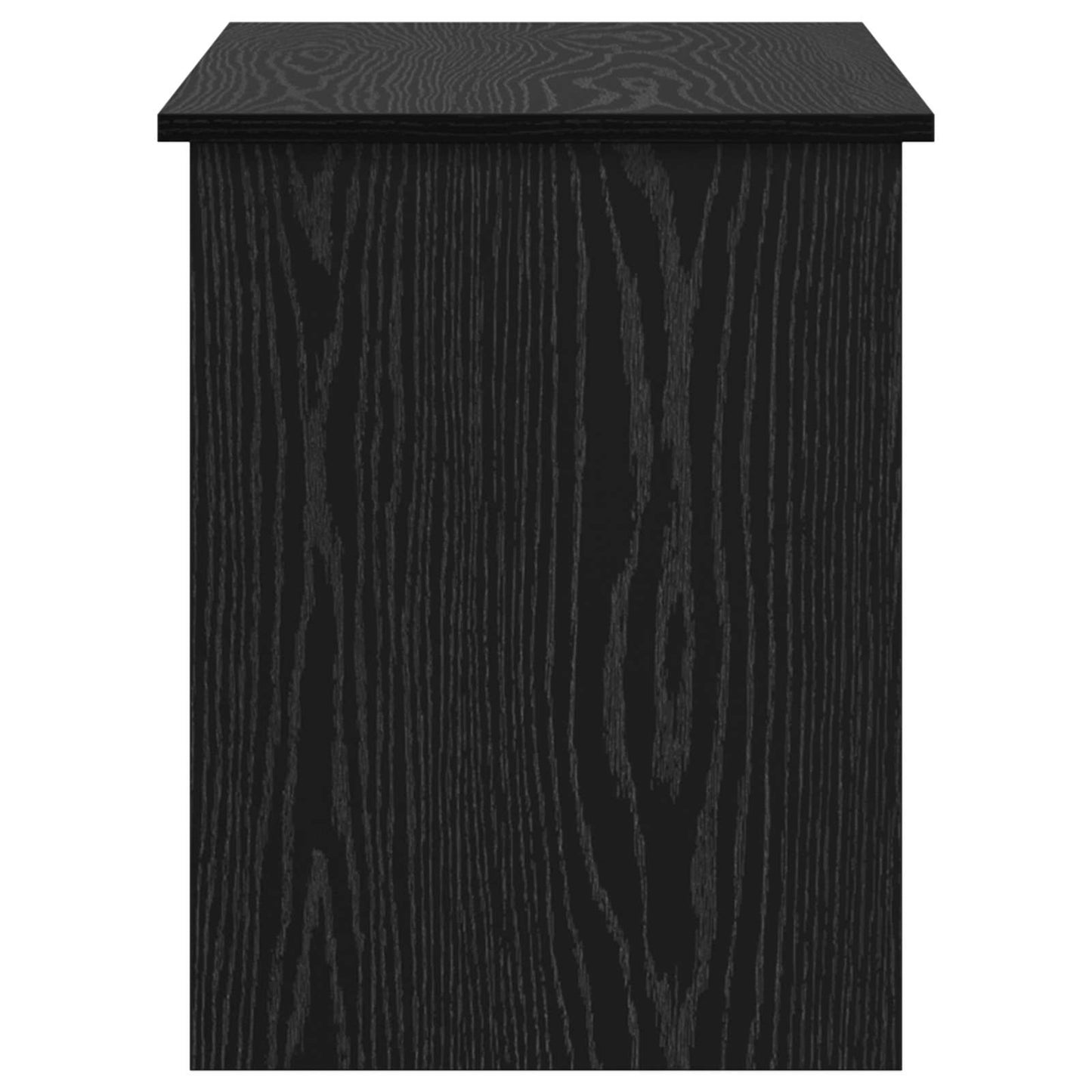 Storage Chest Black Oak 100 x 40 x 50 cm Engineered Wood