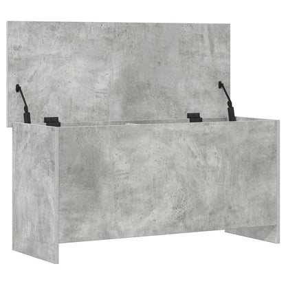 Storage Chest Concrete Grey 100 x 40 x 50 cm Engineered Wood