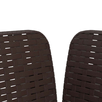 1-Seater Armchair Rattan Look PP Brown
