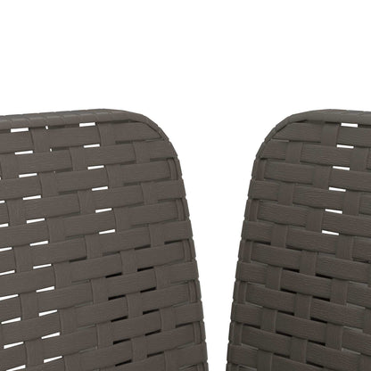 1-Seater Armchair with Cushion Rattan Look PP Light Grey