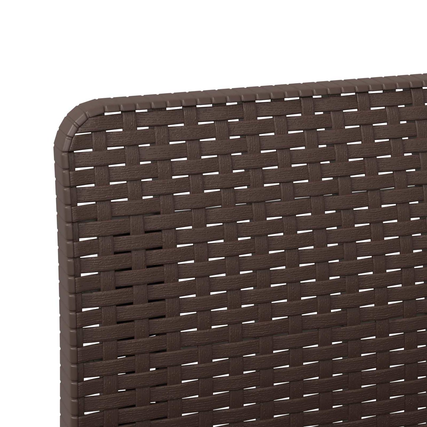 3-Seater Garden Sofa Rattan Look PP Brown