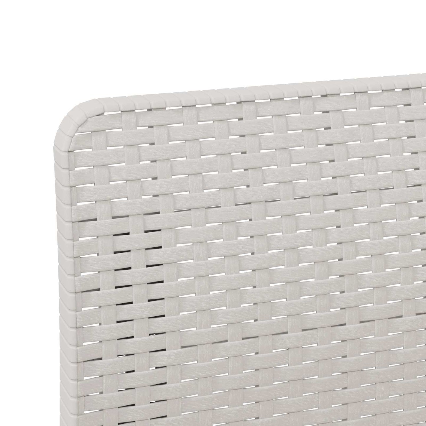 2-Seater Garden Sofa Rattan Look PP White