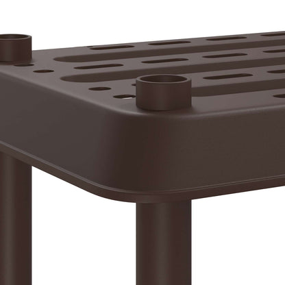 Shelving Unit 4-Tier 100 x 40 x 136.5 cm PP Brown