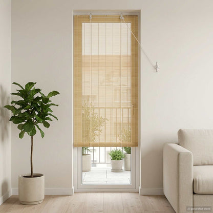Roller Blind Natural 40 x 220 cm Bamboo