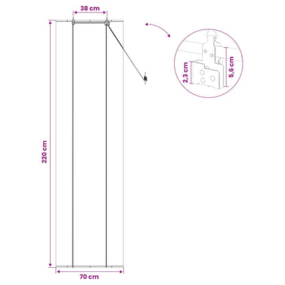 Roller Blind Natural 70 x 220 cm Bamboo