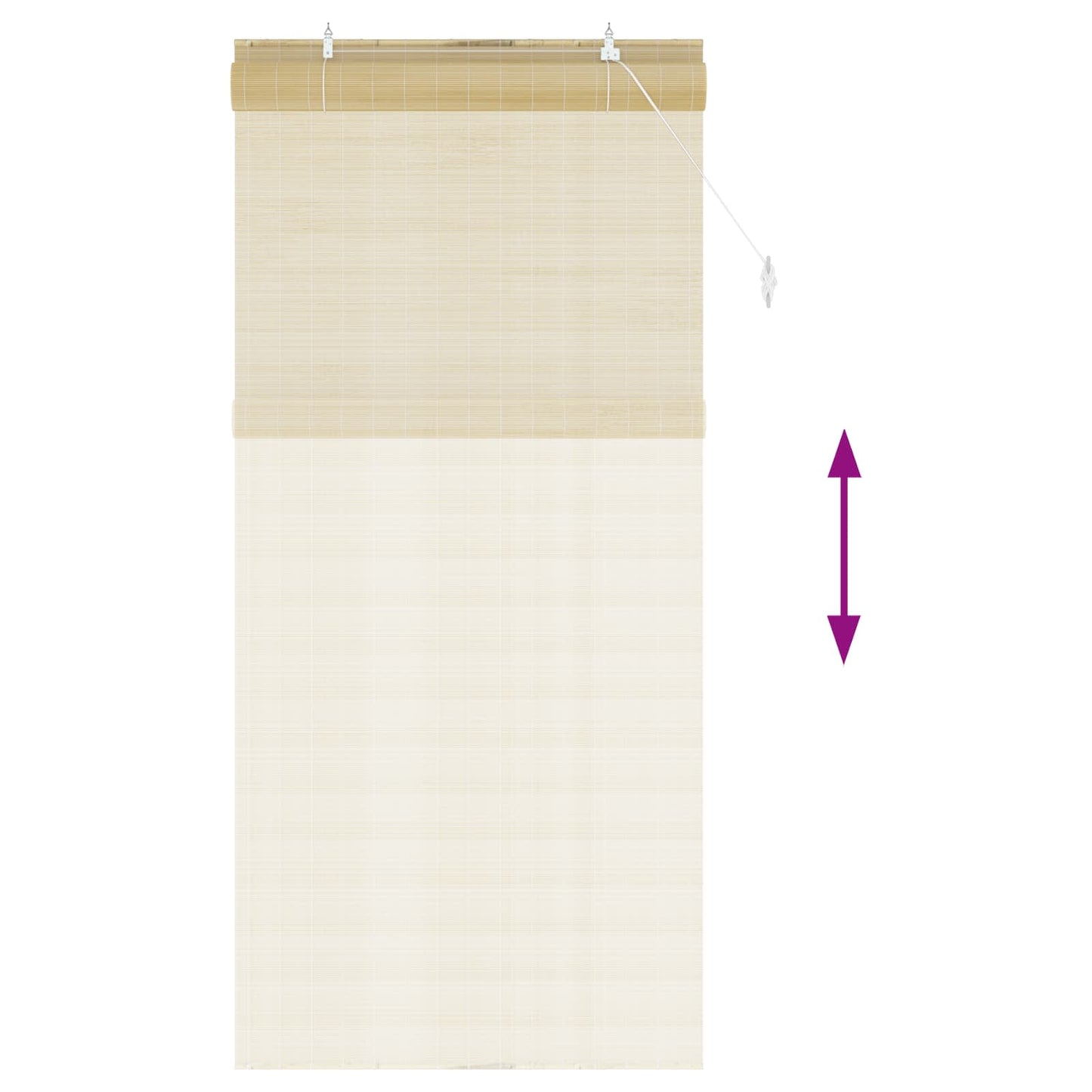 Roller Blind Natural 90 x 220 cm Bamboo