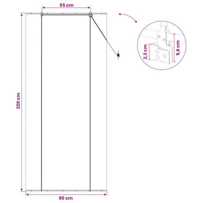 Roller Blind Natural 90 x 220 cm Bamboo
