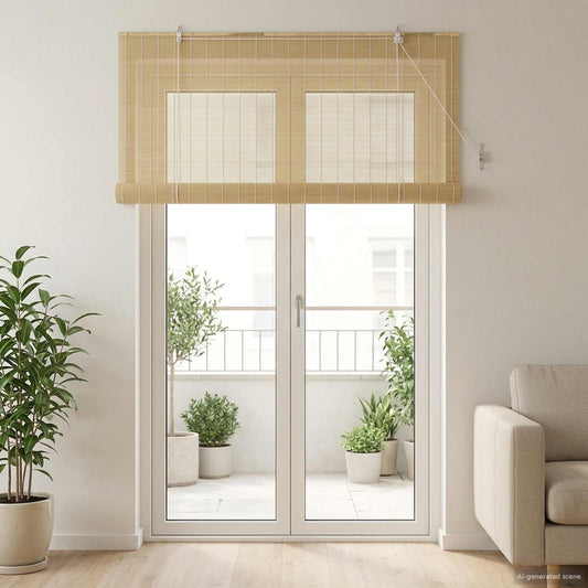 Roller Blind Natural 130 x 220 cm Bamboo