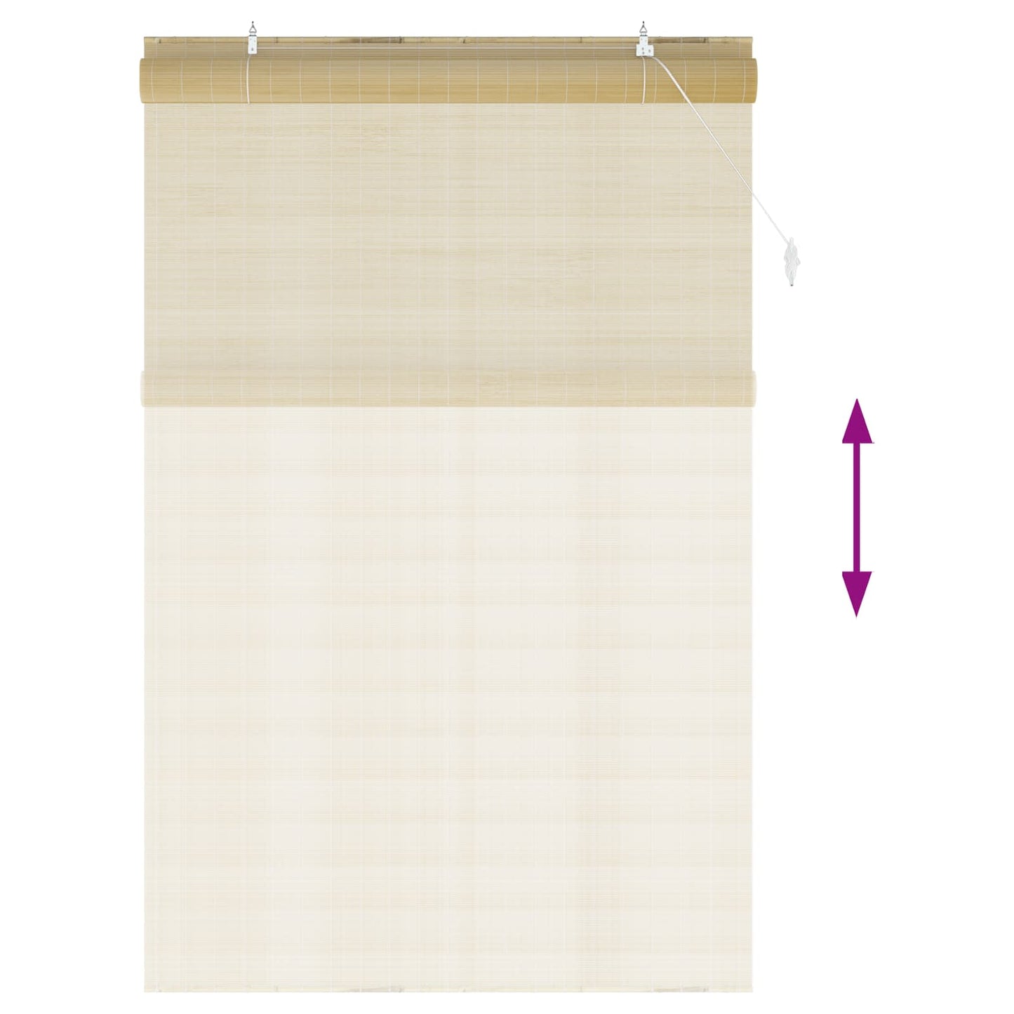 Roller Blind Natural 130 x 220 cm Bamboo