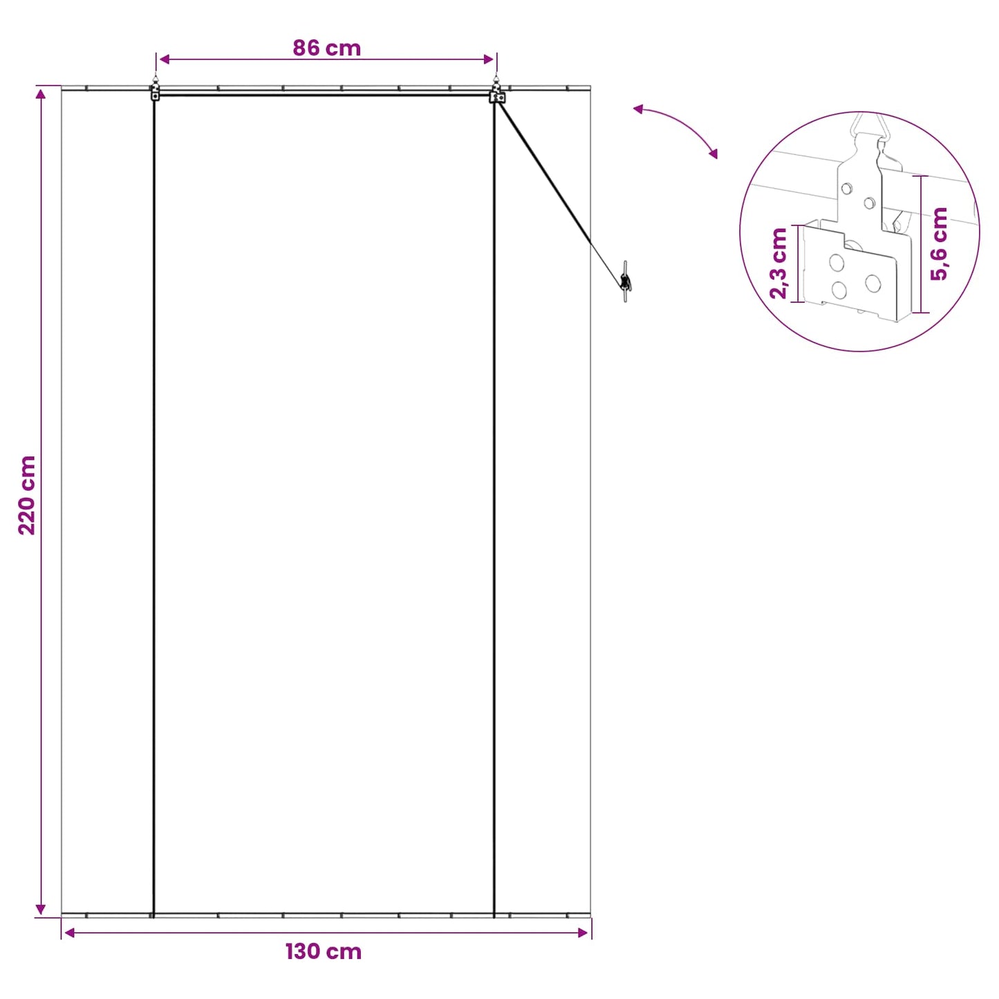 Roller Blind Natural 130 x 220 cm Bamboo