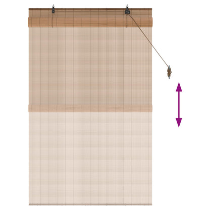 Roller Blind Brown 90 x 160 cm Bamboo
