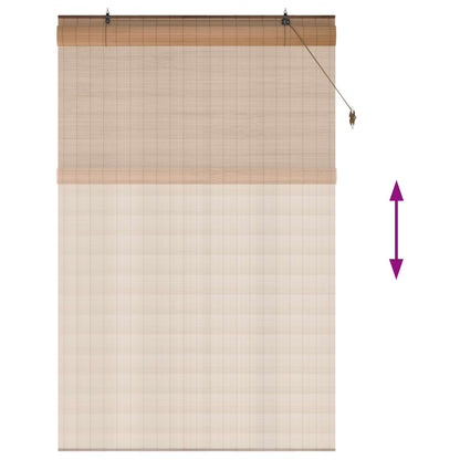 Roller Blind Brown 160 x 220 cm Bamboo