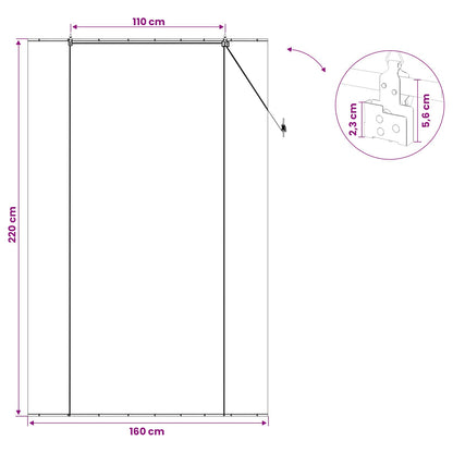 Roller Blind Brown 160 x 220 cm Bamboo