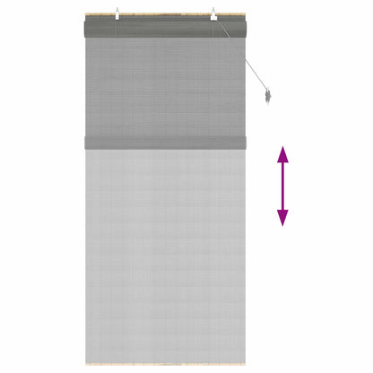 Roller Blind Grey 100 x 220 cm Bamboo