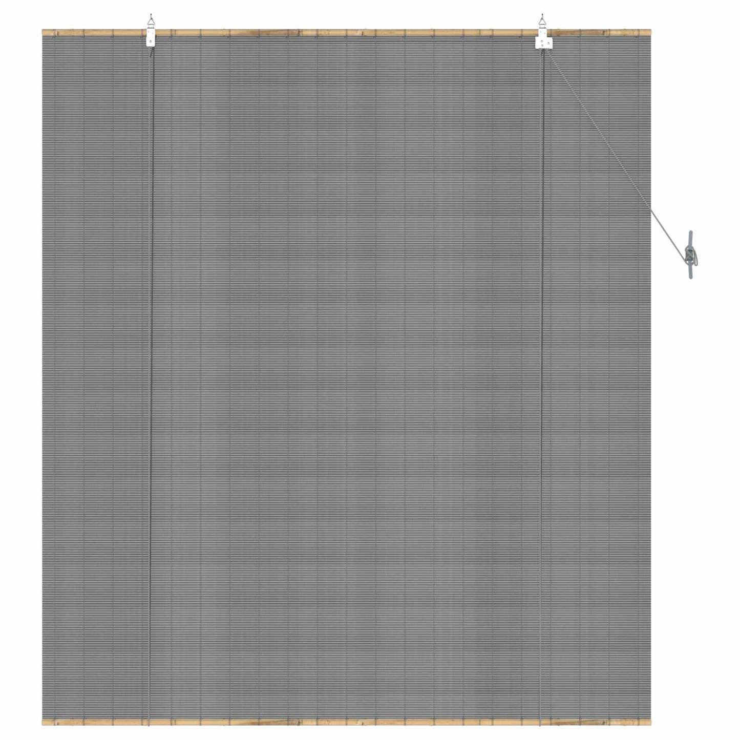 Roller Blind Grey 120 x 160 cm Bamboo