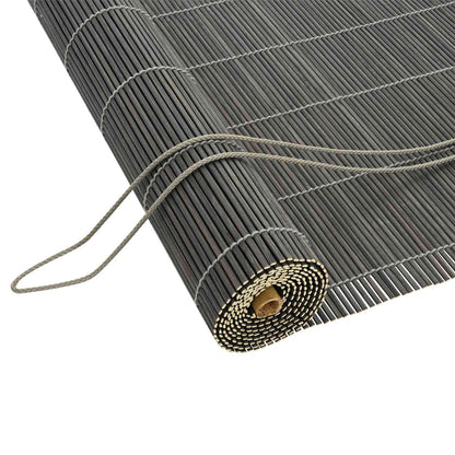 Roller Blind Grey 130 x 220 cm Bamboo