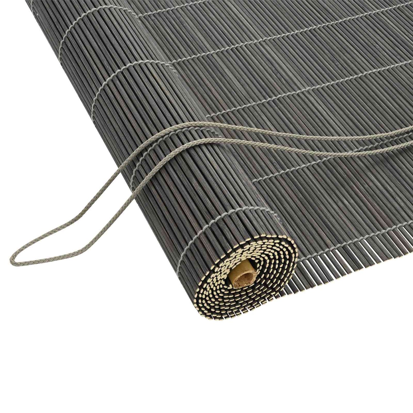 Roller Blind Grey 140 x 160 cm Bamboo