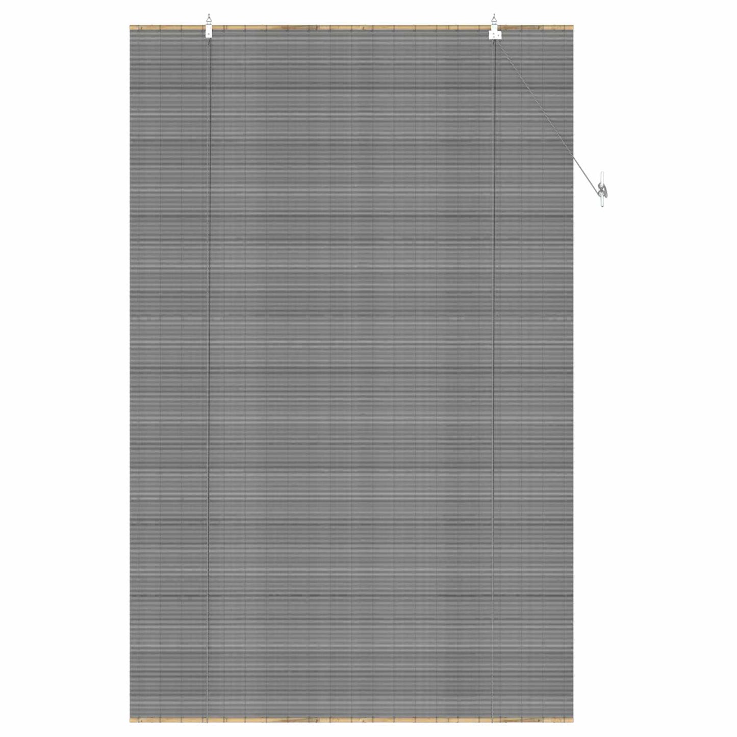 Roller Blind Grey 140 x 220 cm Bamboo