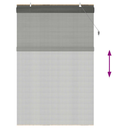 Roller Blind Grey 160 x 220 cm Bamboo
