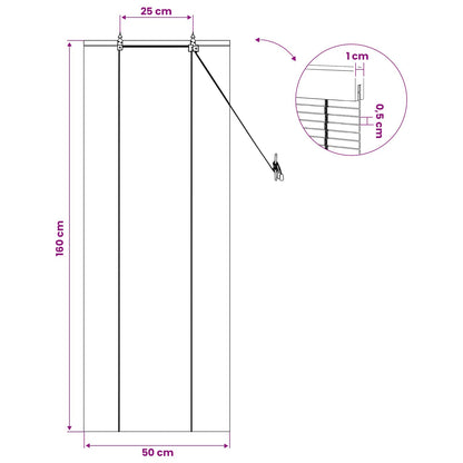 Roller Blind Natural 50 x 160 cm Bamboo