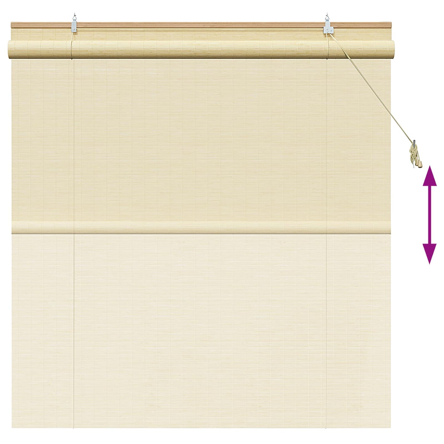 Roller Blind Natural 160 x 160 cm Bamboo
