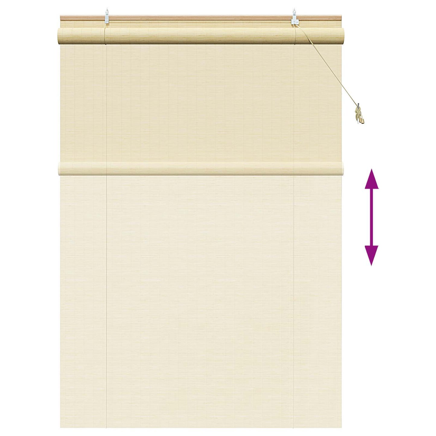 Roller Blind Natural 160 x 220 cm Bamboo
