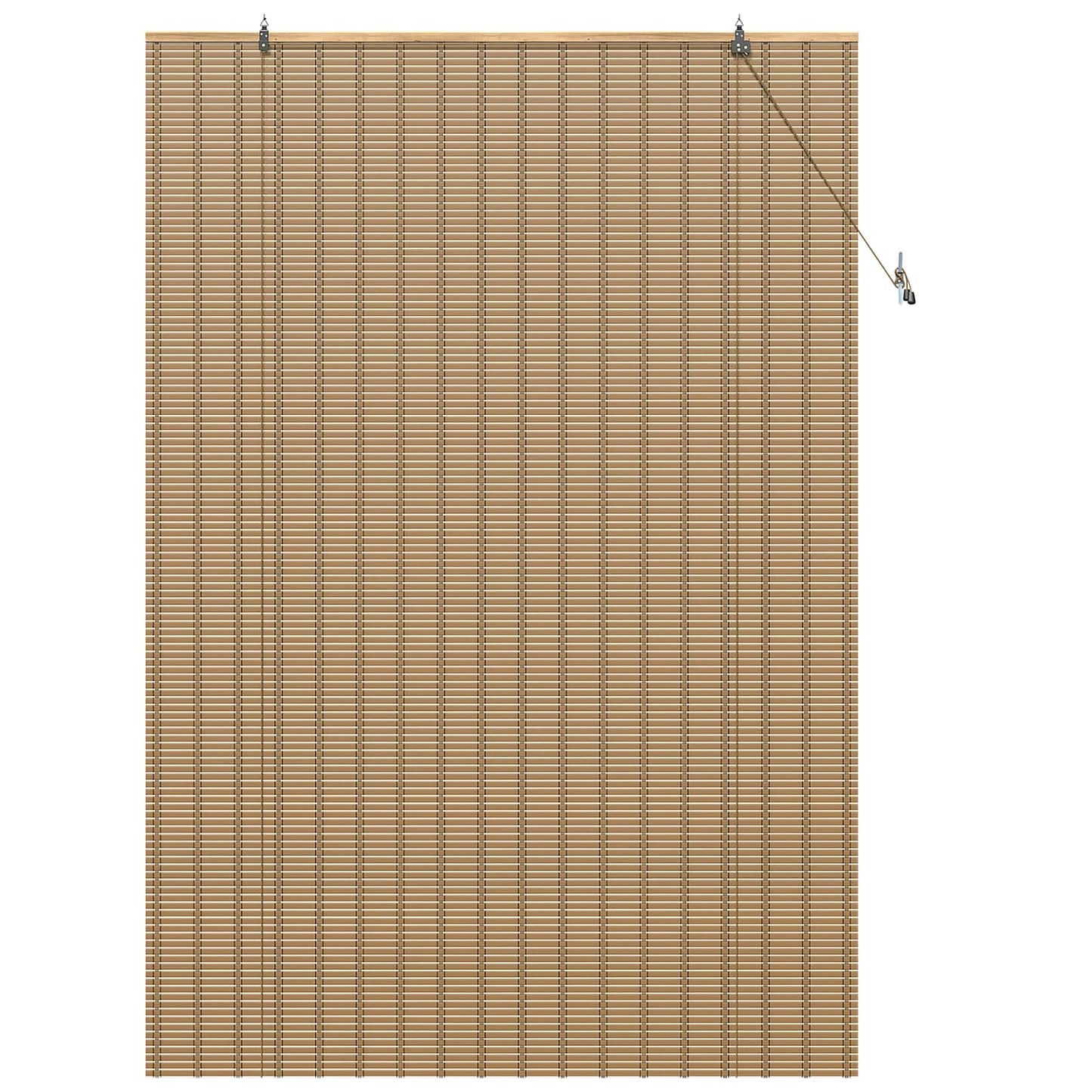 Roller Blind Natural and Brown 130 x 220 cm Bamboo