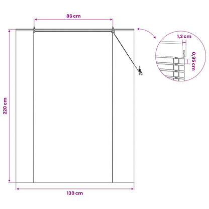 Roller Blind Natural and Brown 130 x 220 cm Bamboo