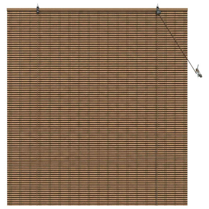 Roller Blind Brown 160 x 160 cm Bamboo