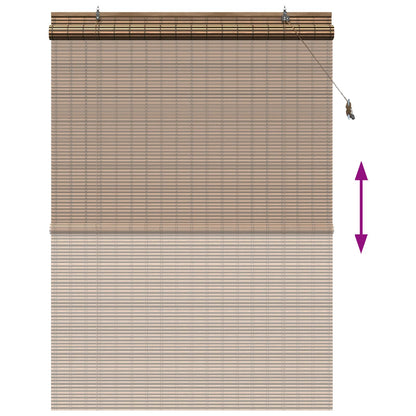 Roller Blind Brown 160 x 220 cm Bamboo