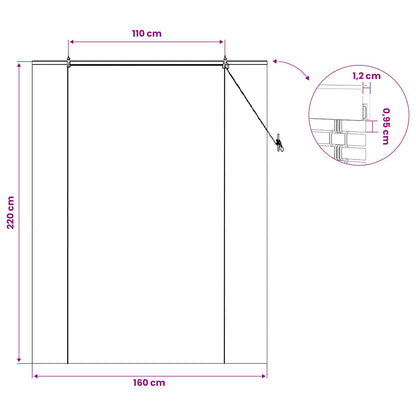 Roller Blind Brown 160 x 220 cm Bamboo
