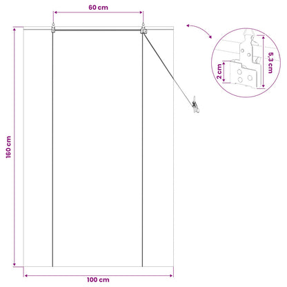 Roller Blind Brown 100 x 160 cm Bamboo