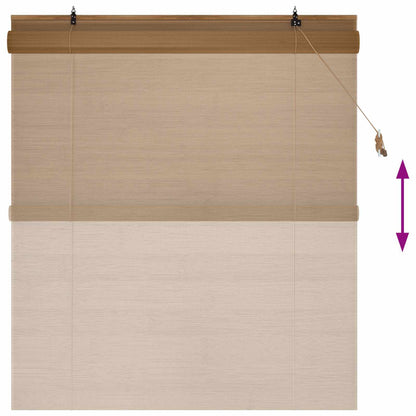 Roller Blind Brown 140 x 160 cm Bamboo