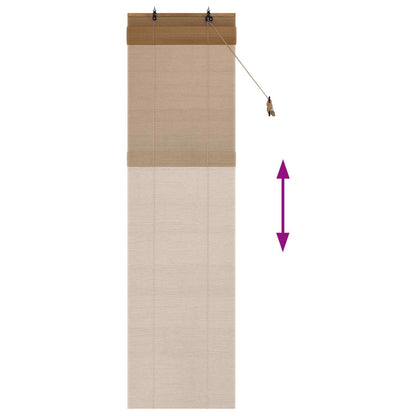 Roller Blind Brown 70 x 220 cm Bamboo