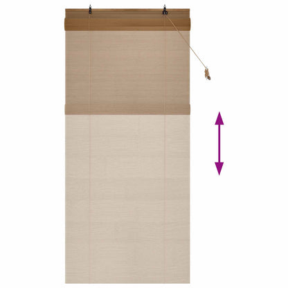 Roller Blind Brown 90 x 220 cm Bamboo