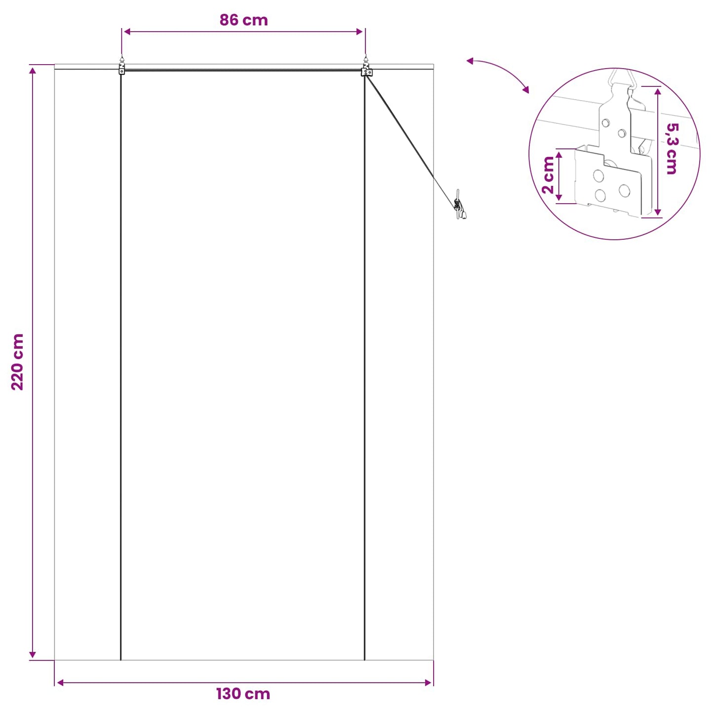 Roller Blind Brown 130 x 220 cm Bamboo