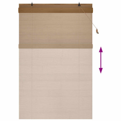 Roller Blind Brown 140 x 220 cm Bamboo