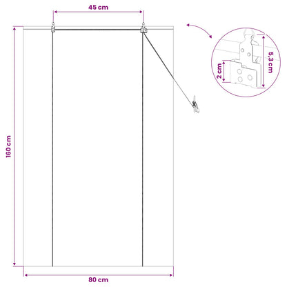 Roller Blind Natural 80 x 160 cm Bamboo