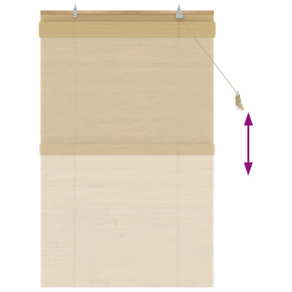 Roller Blind Natural 100 x 160 cm Bamboo