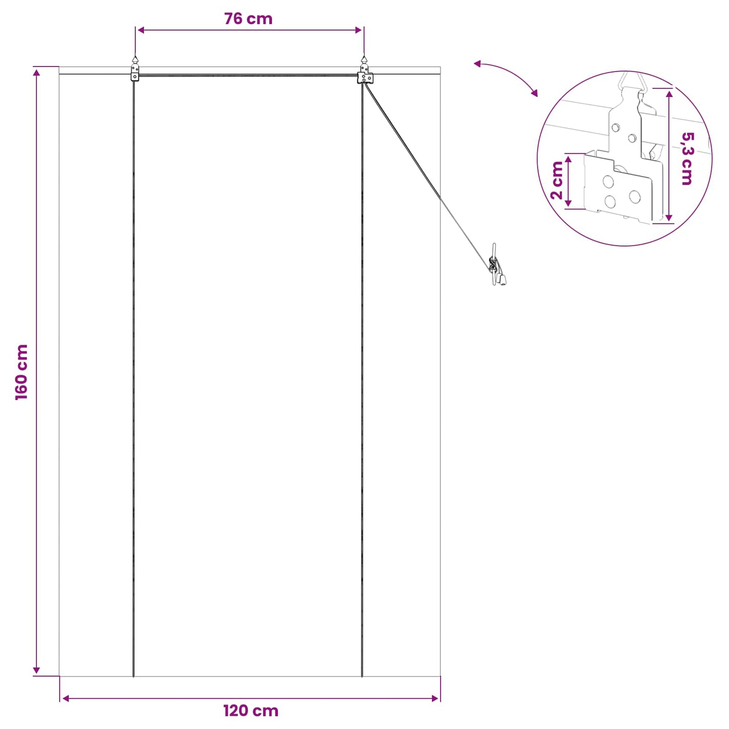 Roller Blind Natural 120 x 160 cm Bamboo