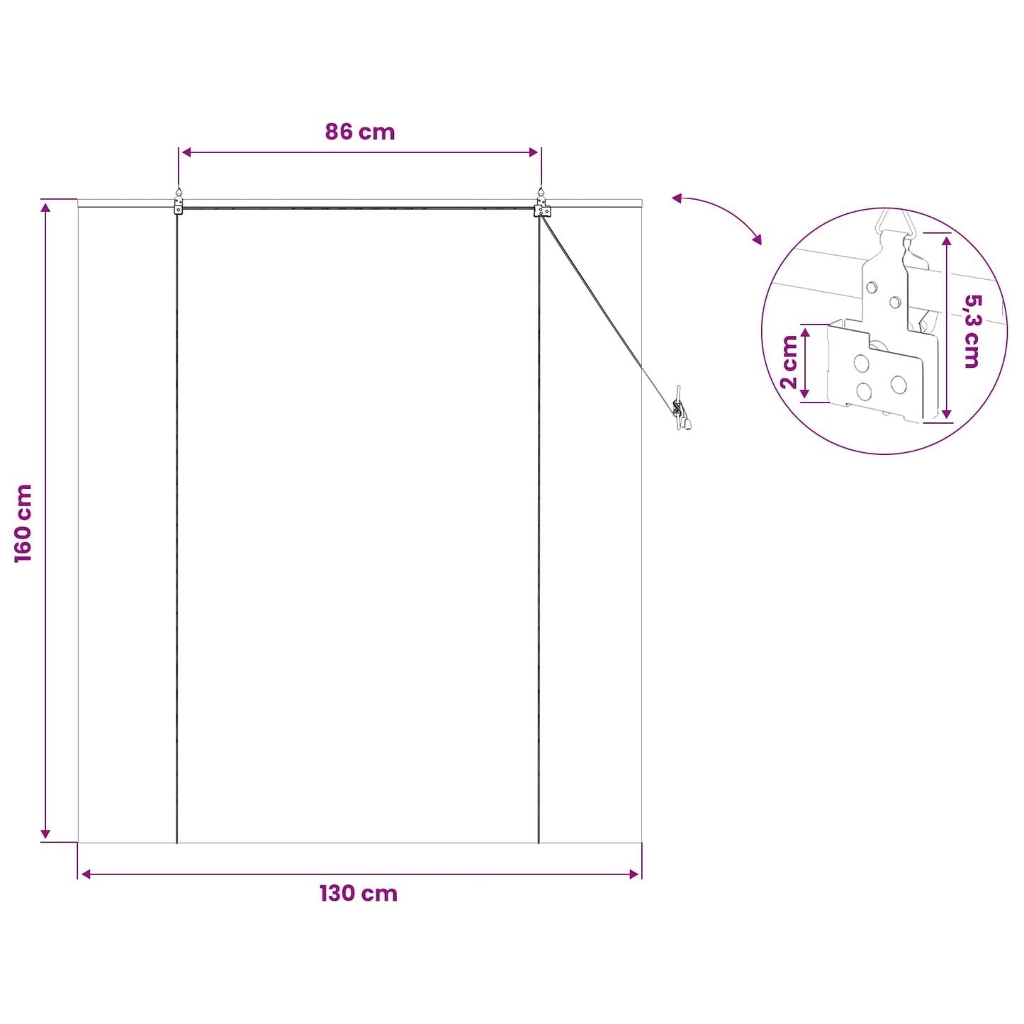 Roller Blind Natural 130 x 160 cm Bamboo