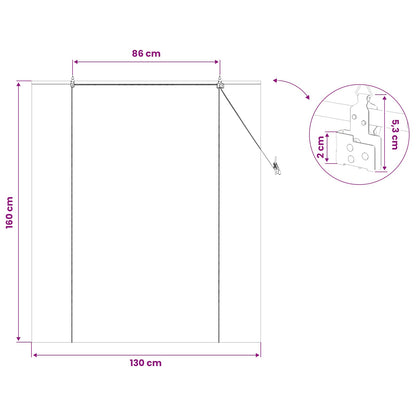 Roller Blind Natural 130 x 160 cm Bamboo