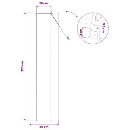 Roller Blind Natural 40 x 220 cm Bamboo