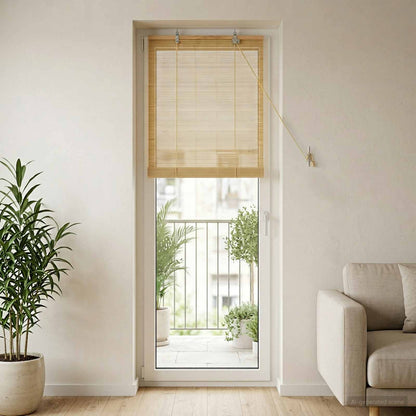 Roller Blind Natural 50 x 220 cm Bamboo