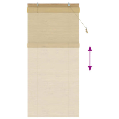 Roller Blind Natural 100 x 220 cm Bamboo