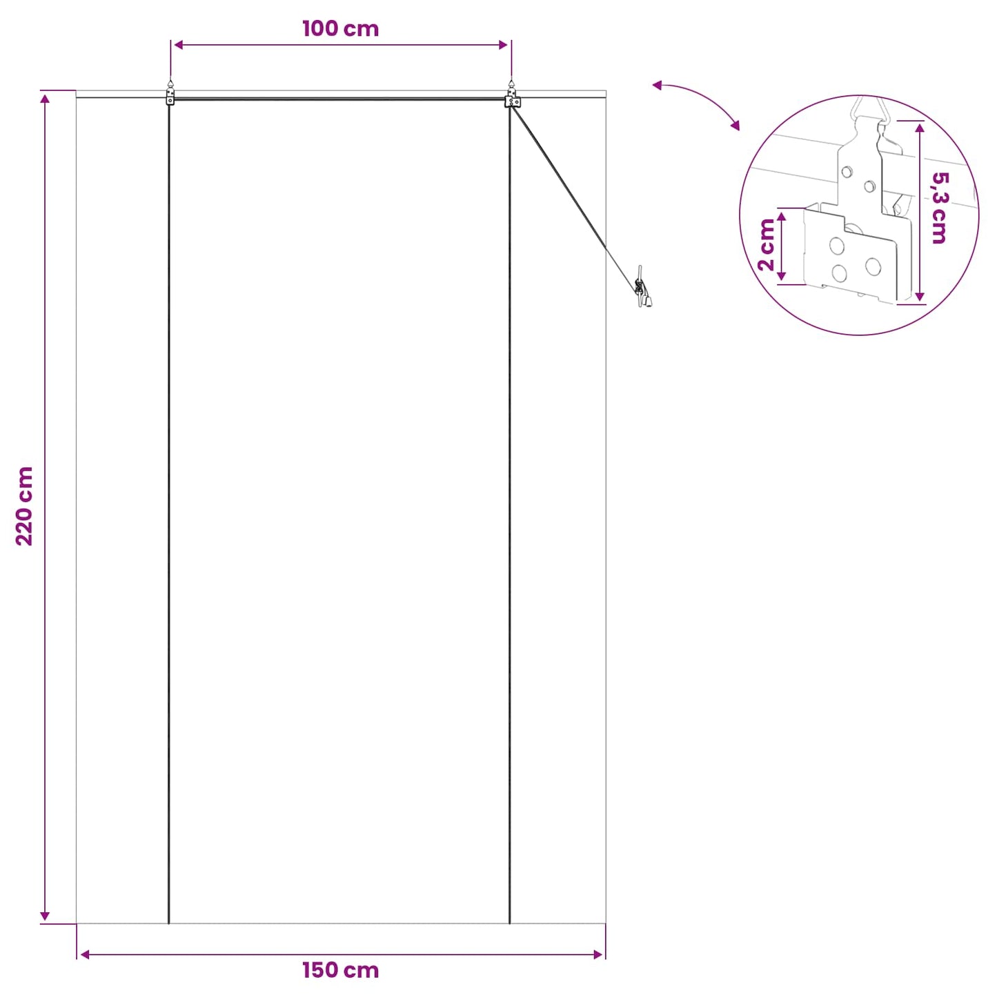 Roller Blind Natural 150 x 220 cm Bamboo